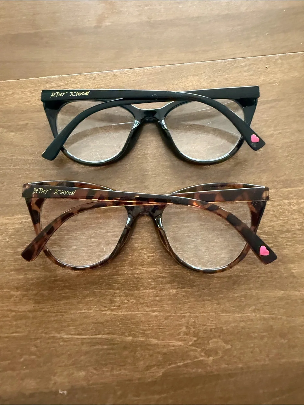 Two Pairs Betsey Johnson Reading Glasses Frames